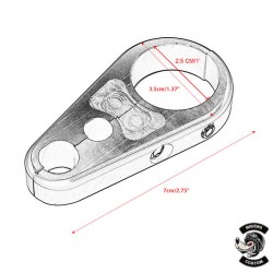 Bikers-Custom : Colliers fixations câbles 25.4 mm