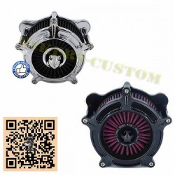 Filtre à air  modèle turbine pour Harley FLH, DYNA,SOFTAIL