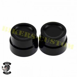 Bikers-Custom : Caches axe de roue avant Harley et custom