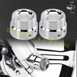 Bikers-Custom : Caches axe de roue avant Harley et custom