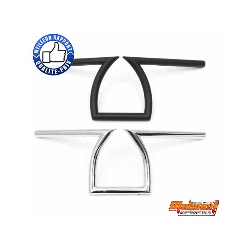 Bikers-Custom : Guidon Curv Z bar