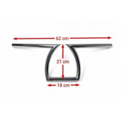 Bikers-Custom : Guidon Curv Z bar