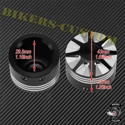 Bikers-Custom : Caches axe de roue Wheel pour Harley et custom