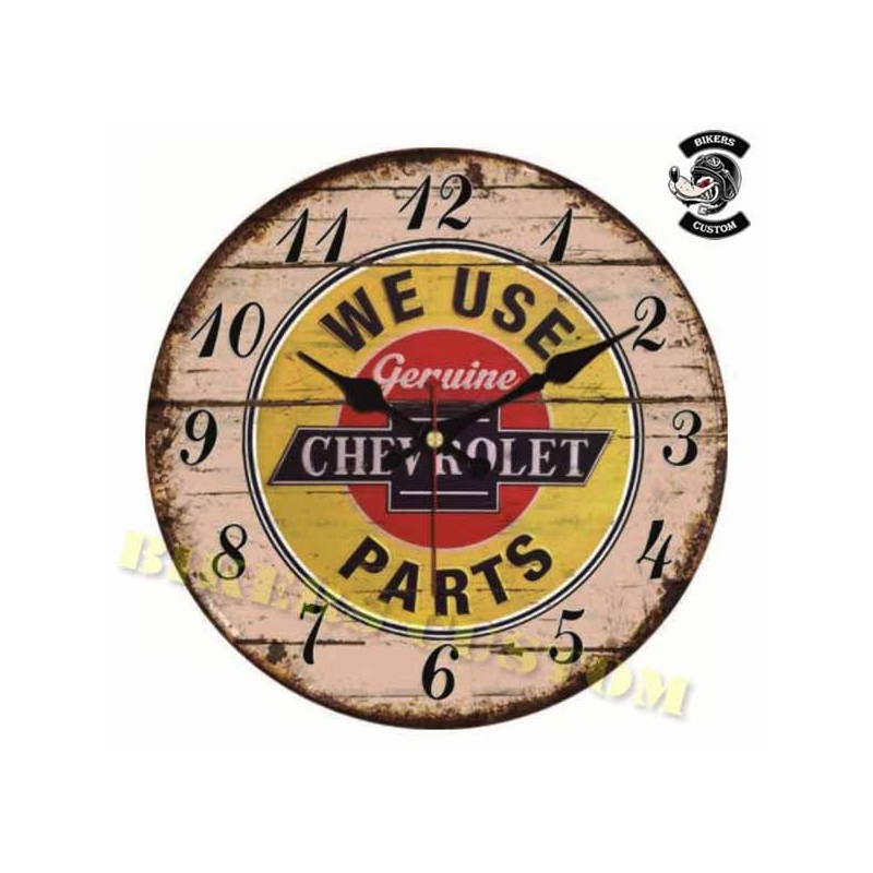 Bikers-Custom : Horloge murale Chevrolet