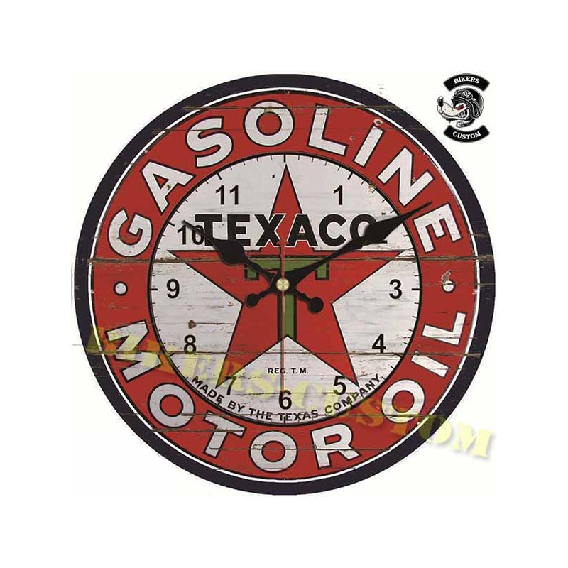Bikers-Custom : Horloge murale Gasoline motor oil