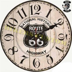 Horloge murale Road 66