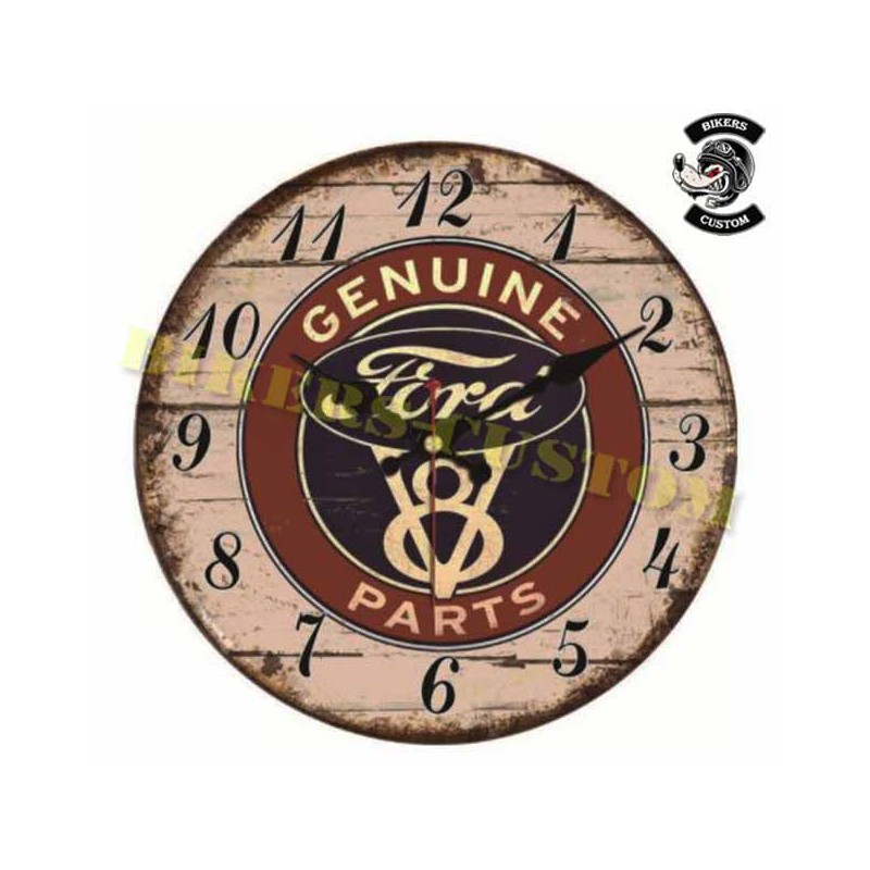 Bikers-Custom : Horloge murale V8 Ford