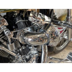 Bikers-Custom : Filtre à air spike noir ou chrome pour injection EFI