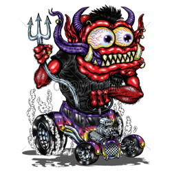 Débardeur homme RED MONSTER PURPLE HOT ROD