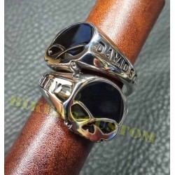 Bague biker skull Willie