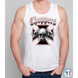 Bikers-Custom : Débardeur homme SKULL CHOPPERS