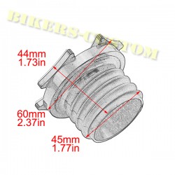 Bikers-Custom : Bouchon de réservoir croix de malte