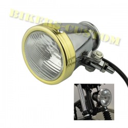 Bikers-Custom : Phare avant vintage lanterne pour Harley et custom Nippon.