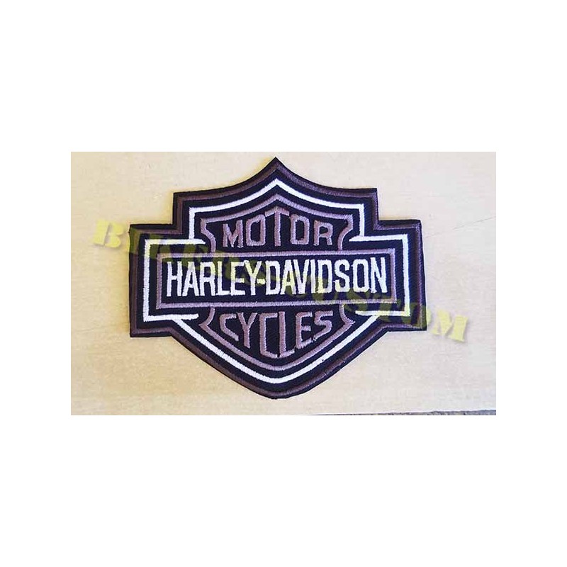 Bikers-Custom : Patchs, écussons bar & shield HD, Marron