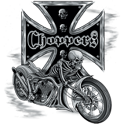 Bikers-Custom : Débardeur homme BIKE AND SKULL