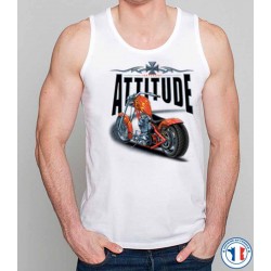 Bikers-Custom : Débardeur homme ATTITUDE