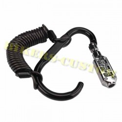 Bikers-Custom : Antivols de casque moto câble