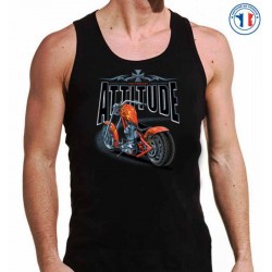 Bikers-Custom : Débardeur homme ATTITUDE