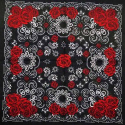 Bikers-Custom : Bandana biker roses
