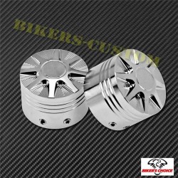 Bikers-Custom : Caches axe de roue Wheel pour Harley et custom