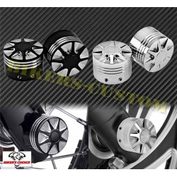 Bikers-Custom : Caches axe de roue Wheel pour Harley et custom