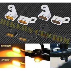 Mini Clignotants avant Emark pour Custom et Harley