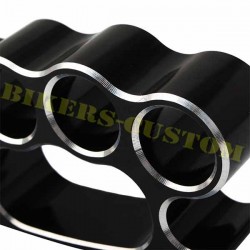 Bikers-Custom : cales pieds poing américain noir.