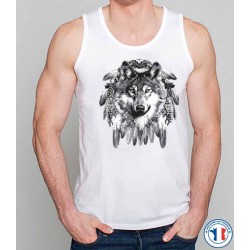 Bikers-Custom : Débardeur homme WOLF