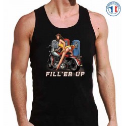 Bikers-Custom : Débardeur homme FILL'ER UP