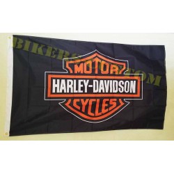 Drapeau Harley Davidson noir