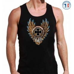 Bikers-Custom : Débardeur homme DREAMCATCHER IRON CROSS