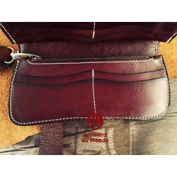 Bikers-Custom : Portefeuille cuir blue