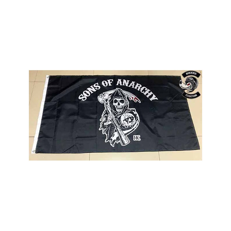 Bikers-Custom : Drapeau biker Sons of Anarchy MC