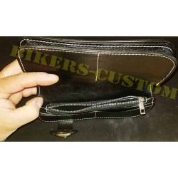 Bikers-Custom : Portefeuille cuir noir indian