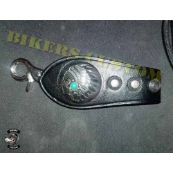 Bikers-Custom : Portefeuille cuir noir indian