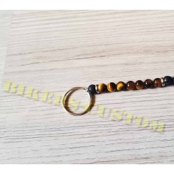 Bikers-Custom : Chaîne portefeuille nbest, perles en pierres