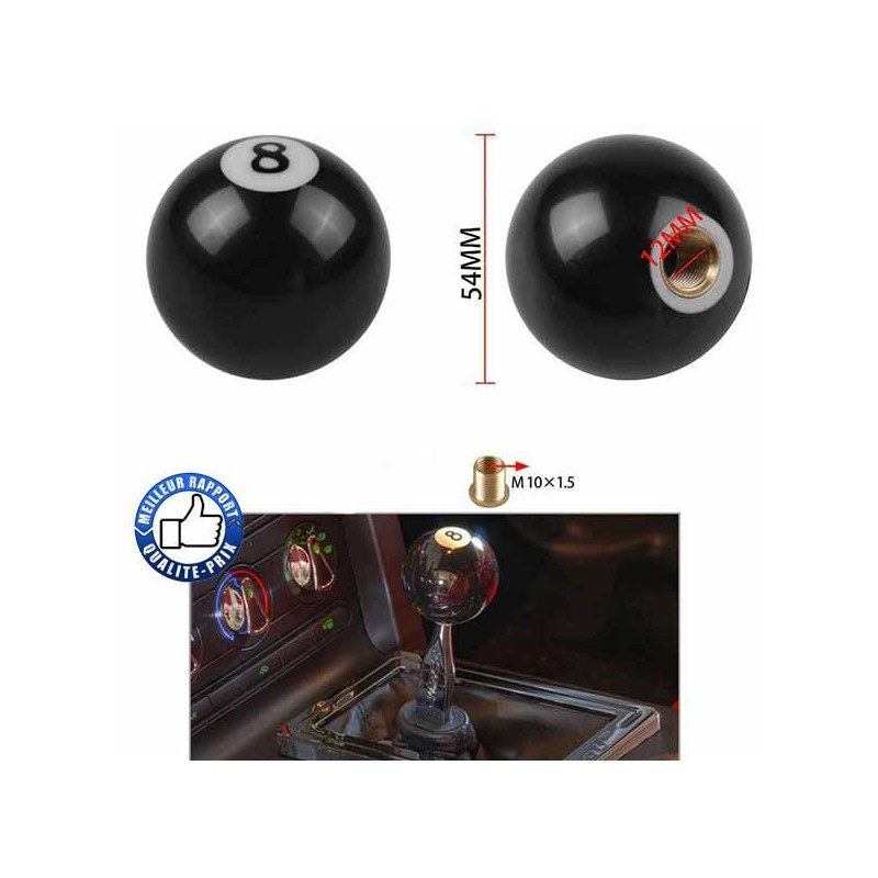 Bikers-Custom : Pommeau de vitesses boule 8
