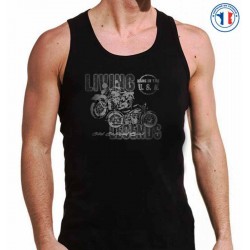 Bikers-Custom : Débardeur homme LIVE THE LEGEND