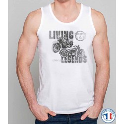 Bikers-Custom : Débardeur homme LIVE THE LEGEND