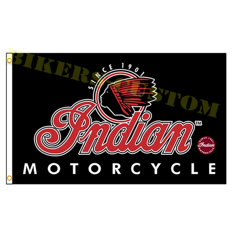 Bikers-Custom : Drapeau indian bike