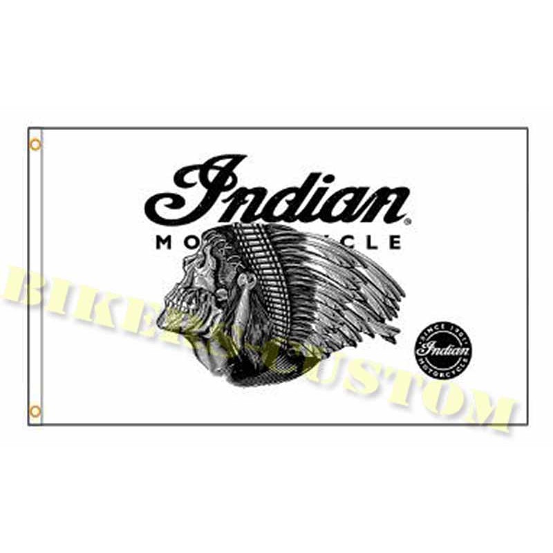 Bikers-Custom : Drapeau indian motorcycle
