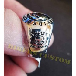 Bikers-Custom : Bague bikers skull