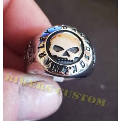 Bague bikers skull