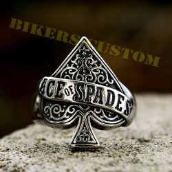 Bikers-Custom : Bague biker ace of spades