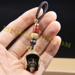 Porte clés vintage skull biker