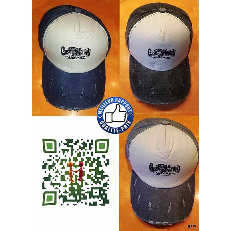 Bikers-Custom : Casquette rider GasMonkey