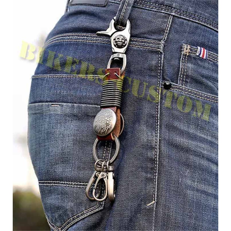 Bikers-Custom : Porte clés indian skull