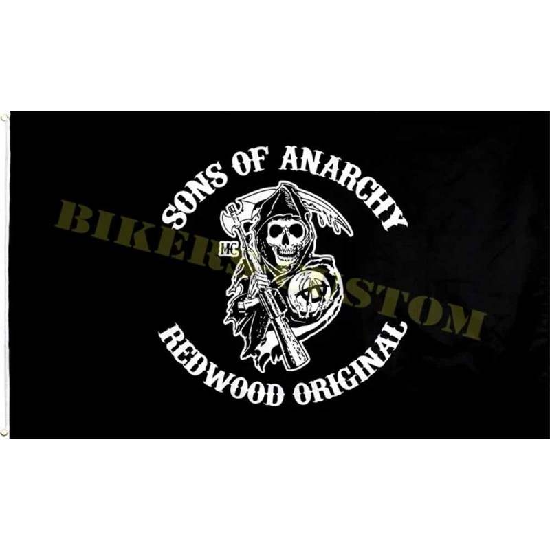Bikers-Custom : Drapeau biker Sons of Anarchy original