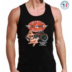 Bikers-Custom : Débardeur homme LAST TOP