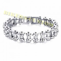 Bracelets chaine moto chrome.